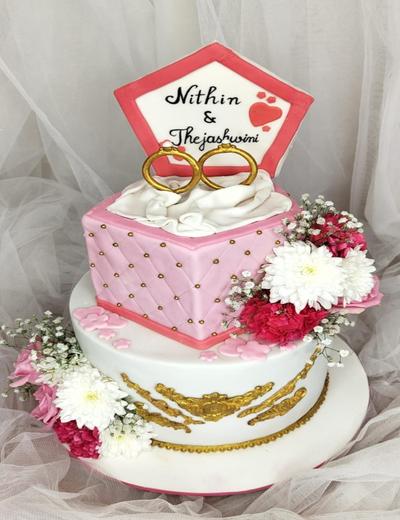 Engagement Cakes — Sweet Petal Cakes, Bangalore